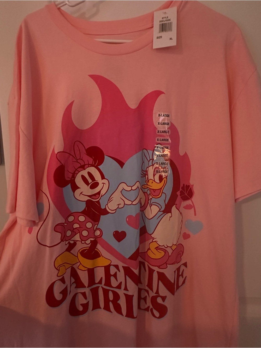 Pink Minnie & Daisy 'Galentine Girles' Short Sleeve Graphic Tee
